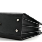 Grained Calfskin Baby Sac De Jour Black