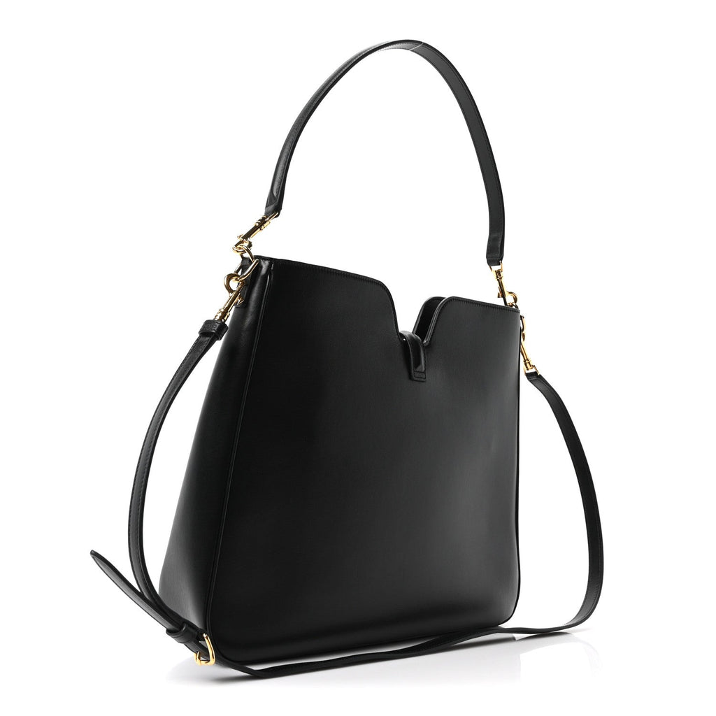 Smooth Calfskin Medium Camille 16 Soft Bag Black