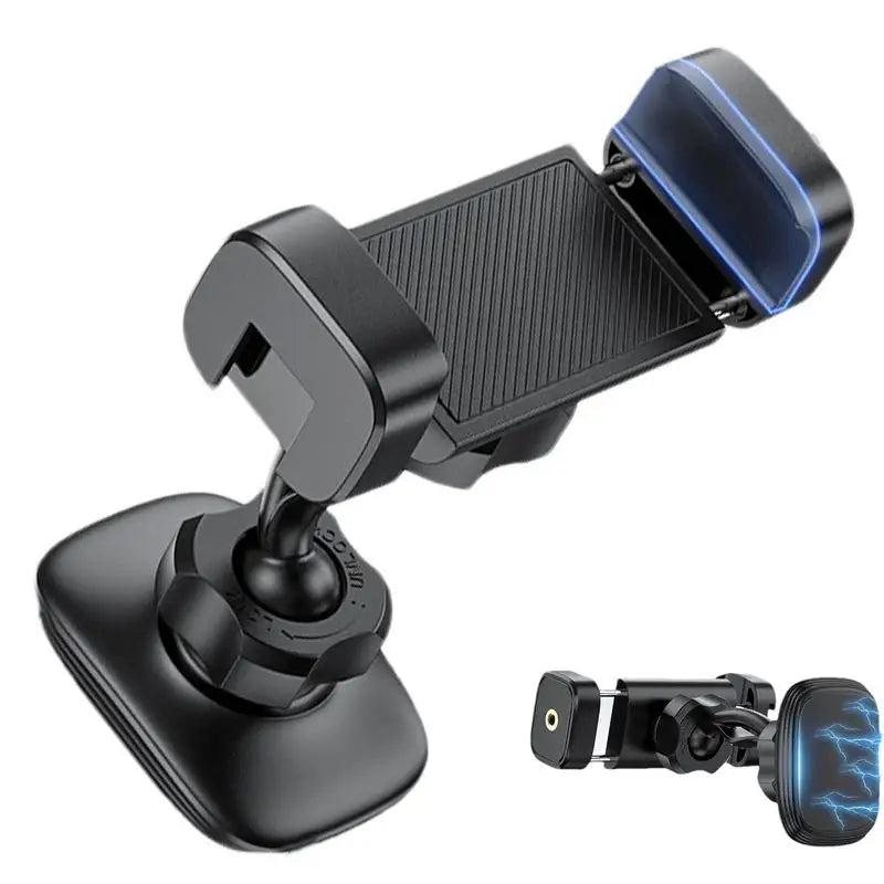 360-Degree Adjustable Magnetic Phone Holder for Smartphones (4-7") with Alloy Base and Joint