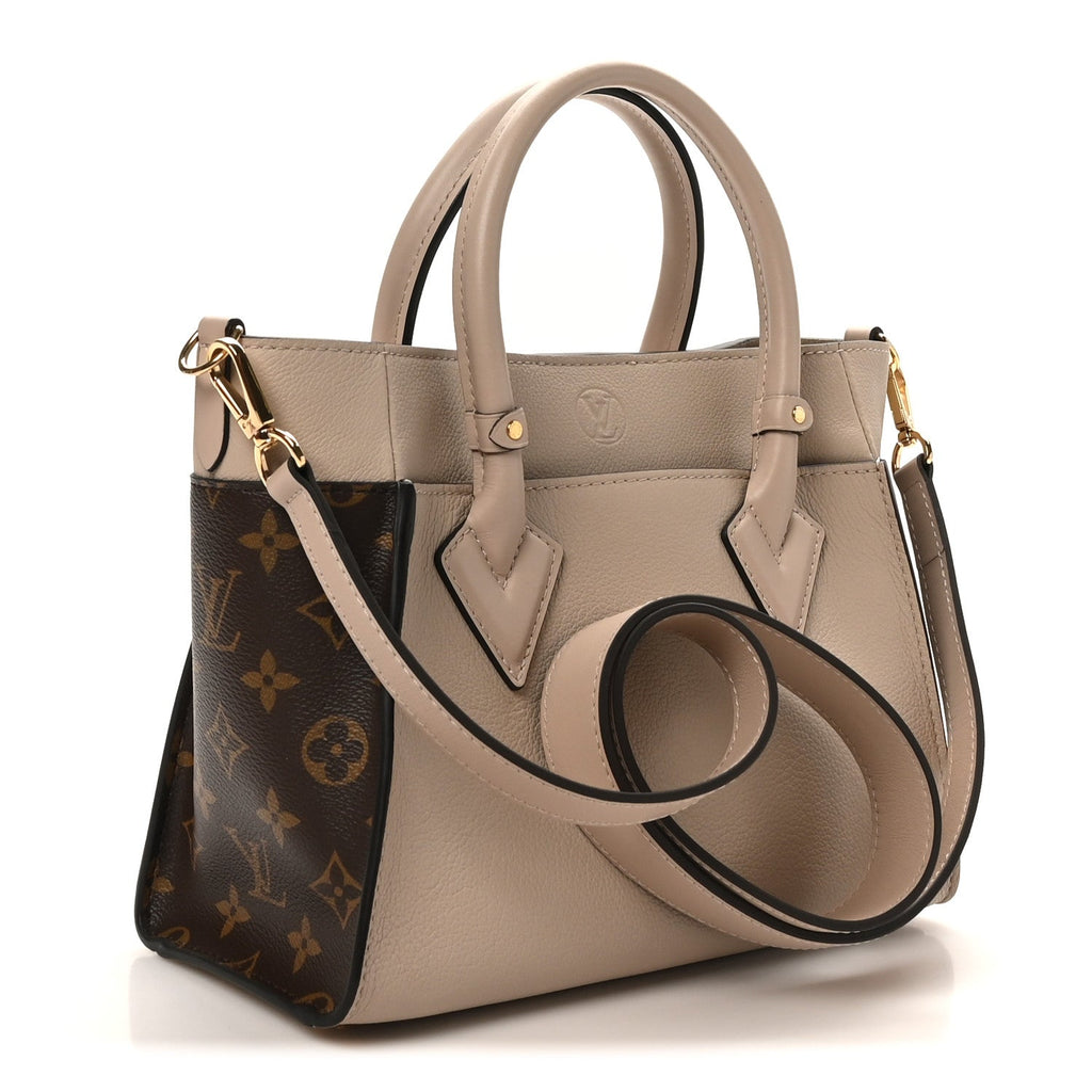 Calfskin Monogram On My Side PM Greige