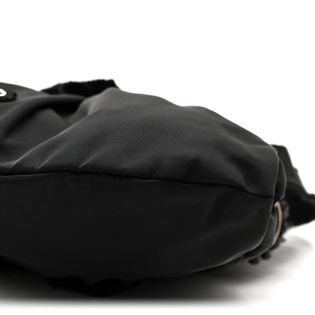 Tessuto Nylon Bead Evening Bag Black
