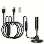 5600 Miles Long Range Digital TV Antenna-Amplified HD Digital TV Reception for Smart & Traditional Tvs - Ultra-Compact, Magnetic Base, Supports 4K, 1080P & Fire TV -Gen 2