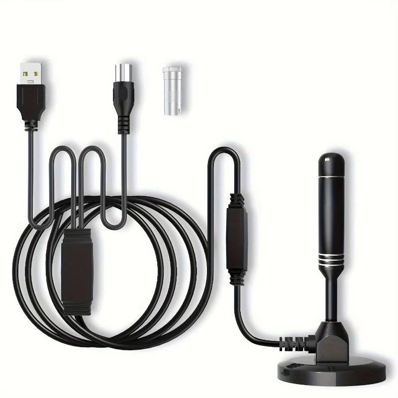 5600 Miles Long Range Digital TV Antenna-Amplified HD Digital TV Reception for Smart & Traditional Tvs - Ultra-Compact, Magnetic Base, Supports 4K, 1080P & Fire TV -Gen 2