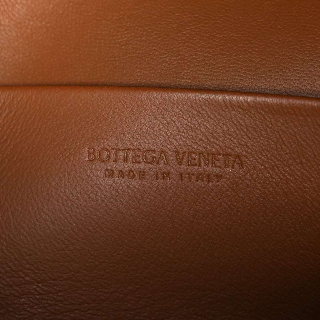 Suede Intrecciato Bang Bang Vanity Case Amber