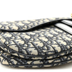 Oblique Saddle Bag Blue