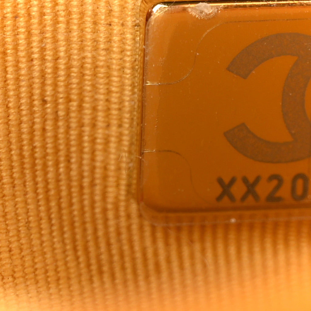 Caviar Quilted Wallet on Chain WOC Yellow