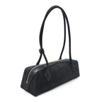Nubuck Medium Le Teckel Bag Black Anthracite