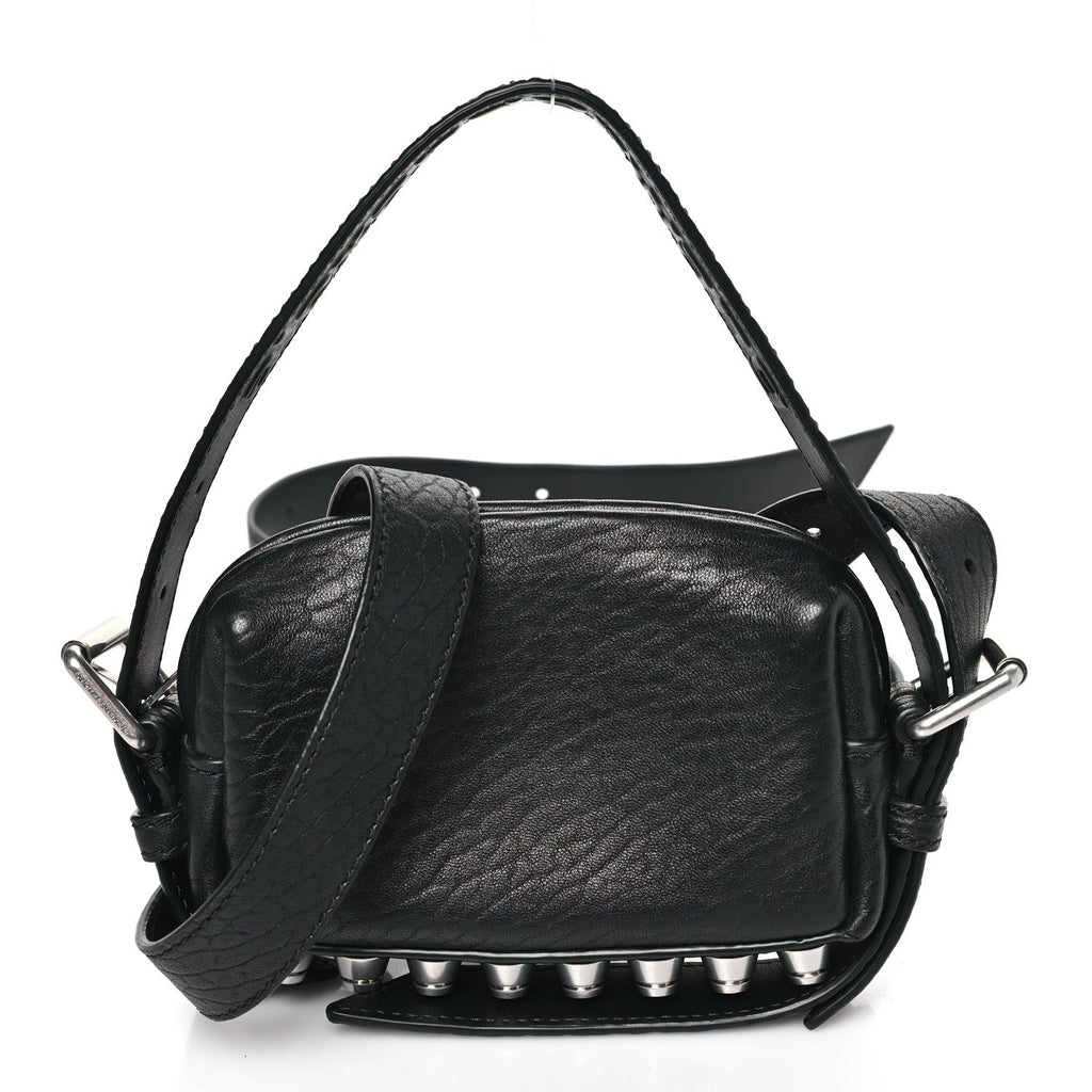 Primal Lambskin Mini Ricco Shoulder Bag Black