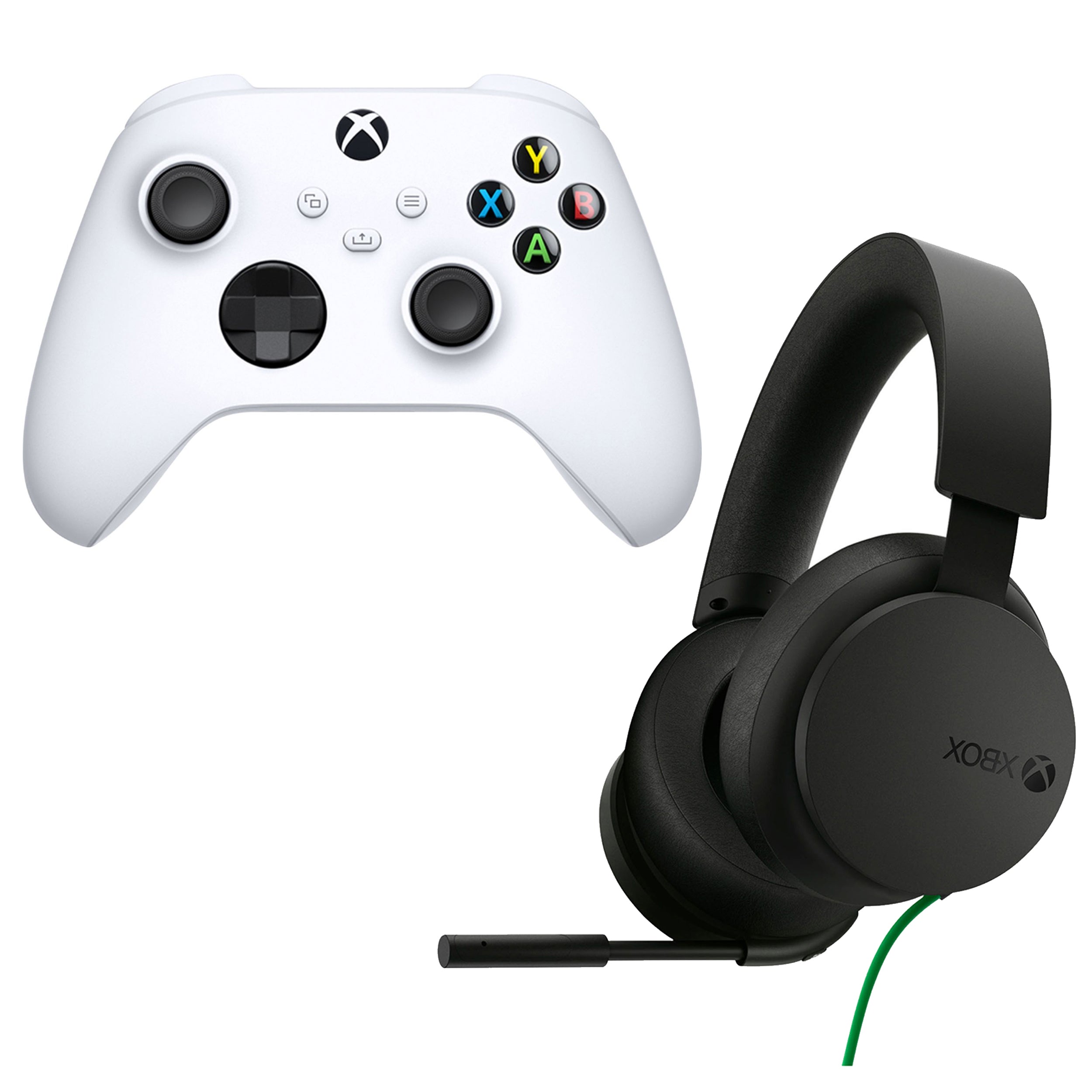 Xbox Series X/S Controller in White with Headset