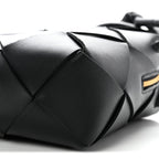 Lambskin Maxi Intrecciato Small Cassette Camera Bag Black