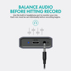 Movo UMX-1 USB Microphone Hub - Connects 4 USB Microphones to Computers