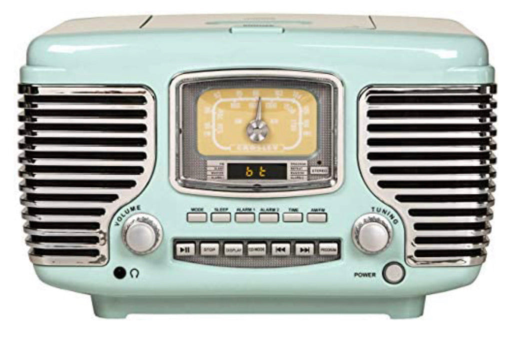 Crosley Corsair Tabletop Am/fm Bluetooth Radio, Cd Player, Dual Alarm Clock