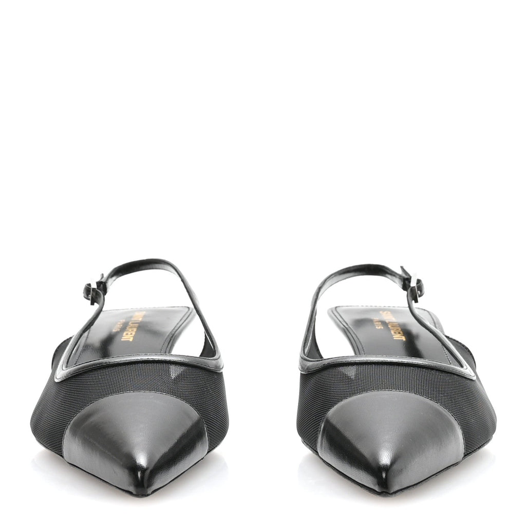 Mesh Oxalis Slingback 30 Pumps 38 Black