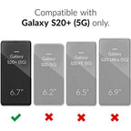 Entronix Clear Screen Protector Compatible with Galaxy S20 Plus - 2-Piece Combo