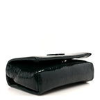 Naplak Patent Calfskin Monochrome Loubi54 Shoulder Bag Green