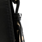 Eco Alter Nappa Perforated Logo Mini Crossbody Bag Black