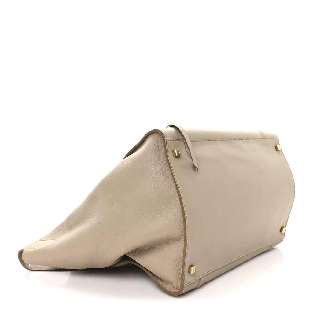 Supple Calfskin Large Phantom Luggage Dune