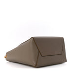 Soft Grained Calfskin Small Sangle Bucket Bag Taupe