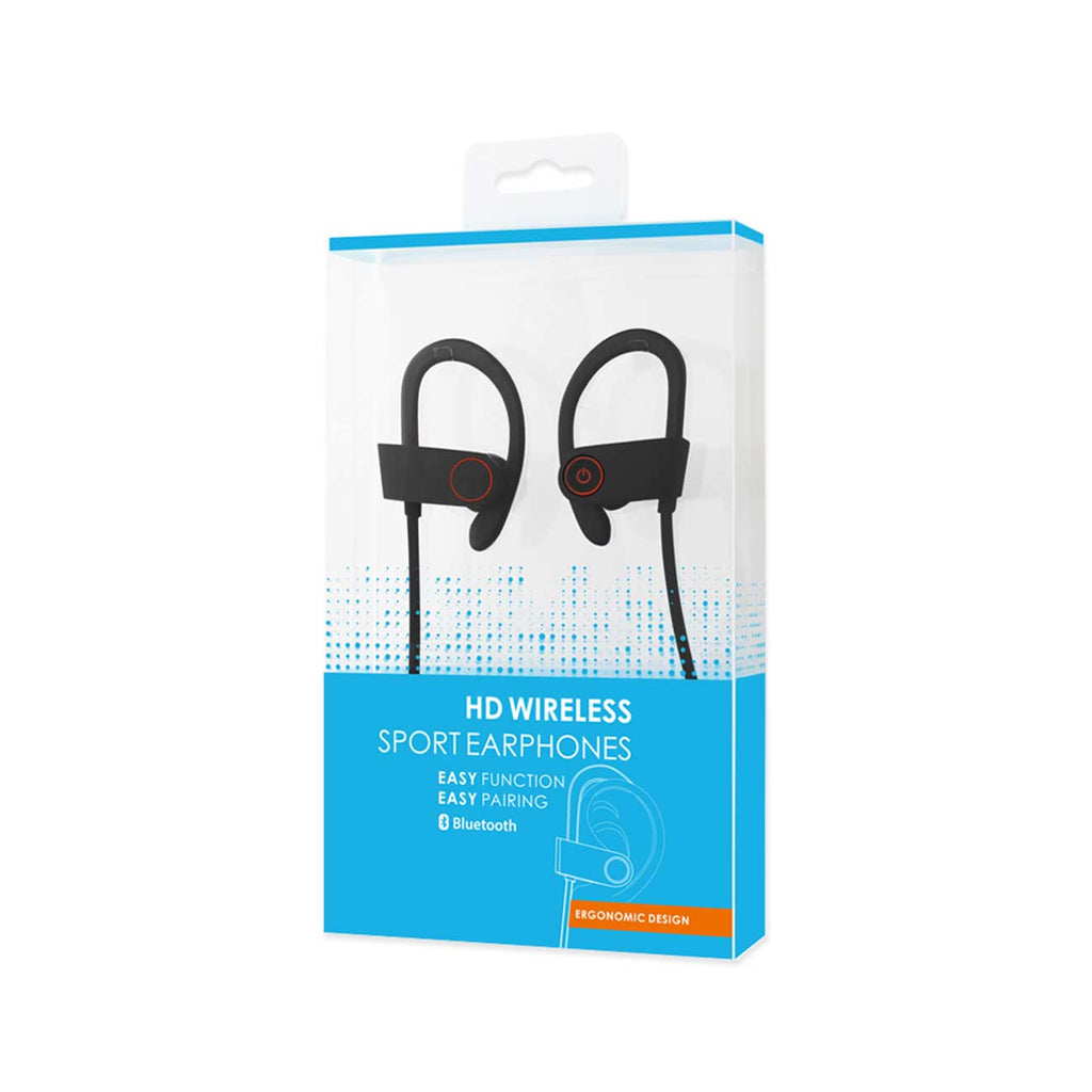 Universal Sport Bluetooth Headphones With Hd Sound Quality And Sweat Proof In Black