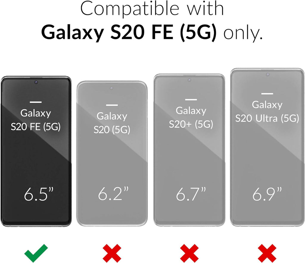 Entronix Bundle Compatible with Galaxy S20 FE - Heavy Duty Case & 1 Clear Screen Protector
