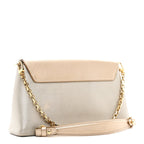 Metallic Calfskin Love Note Gold Silver