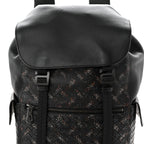 Calfskin Intrecciato Sassolungo Backpack Black Multicolor
