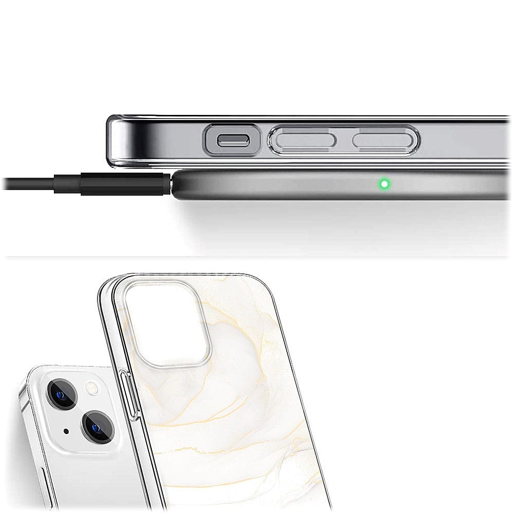 SAHARA - Inspire Series White Marble Case - iPhone 14 Plus - CP00333