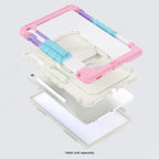 SAHARA - Raider Series Heavy Duty Case with Hand Strap for Samsung Galaxy Tab S10 FE+ - Sunset Sorbet
