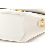 Smooth Calfskin Long Le Grand Bambino Clutch White