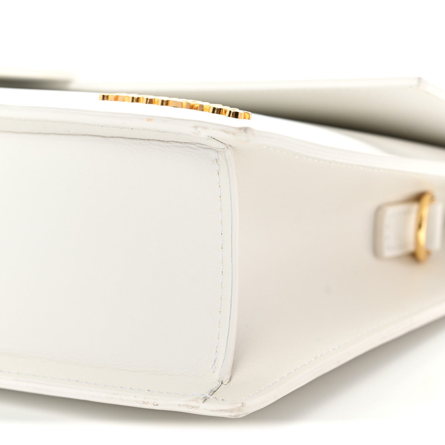 Smooth Calfskin Long Le Grand Bambino Clutch White