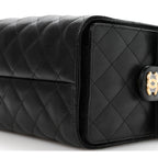 Caviar Quilted Small Chanel 25 Handbag Black