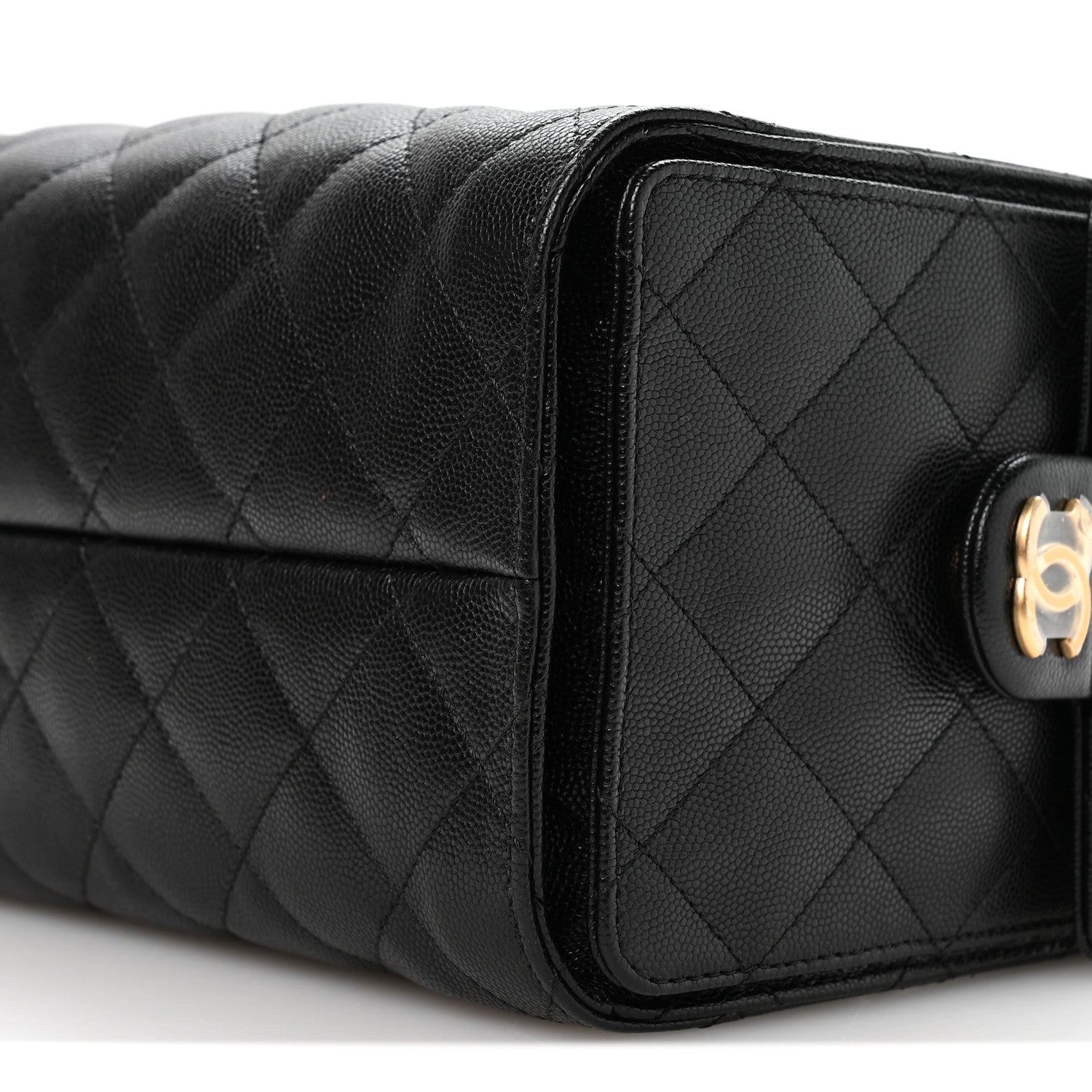 Caviar Quilted Small Chanel 25 Handbag Black