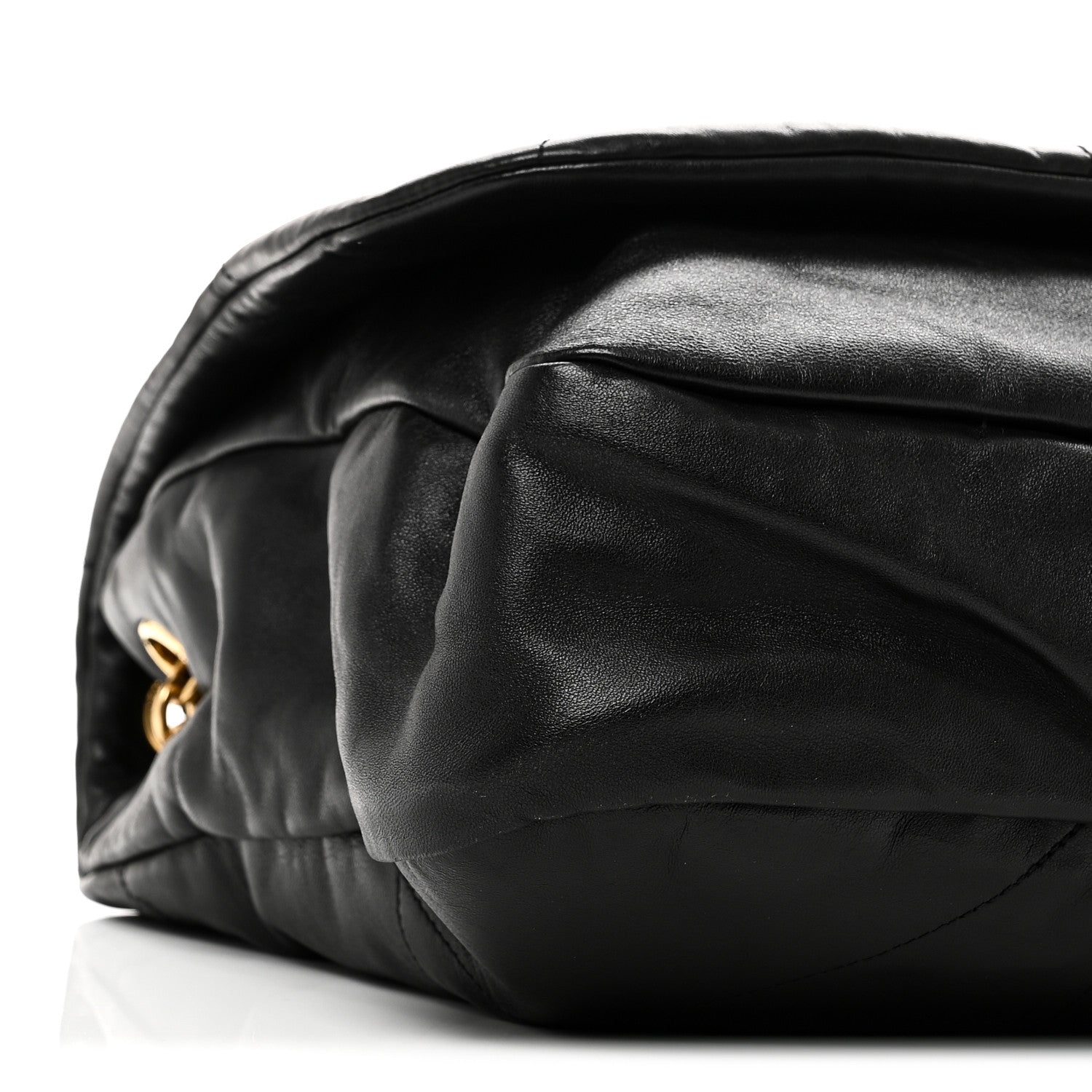 Lambskin Matelasse Monogram Large Jamie 4.3 Black