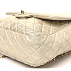 Metallic Lambskin Quilted Small In Seoul Backpack Light Gold