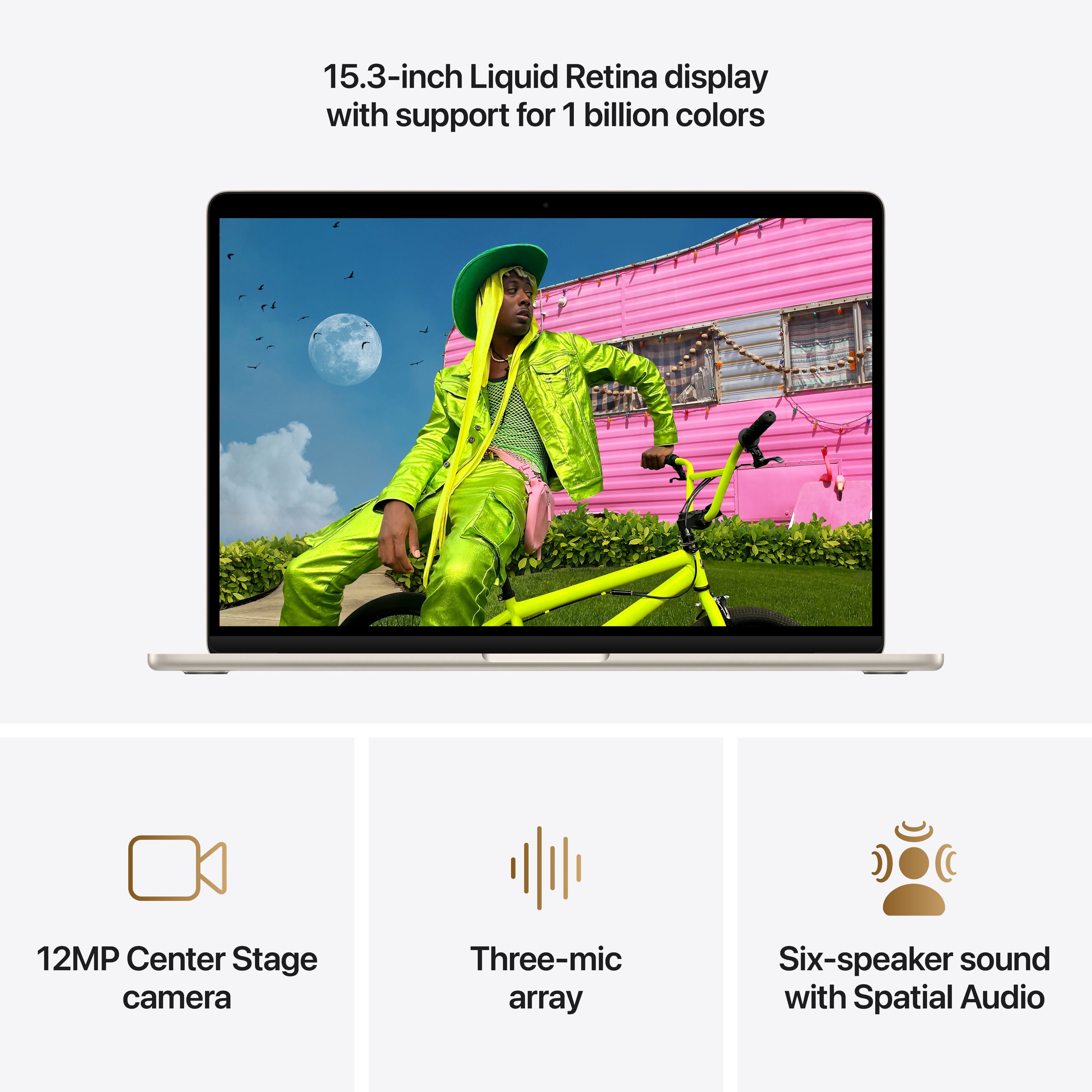 15-inch MacBook Air: Apple M5 chip with 10‑core CPU and 10‑core GPU, 16GB, 512GB SSD