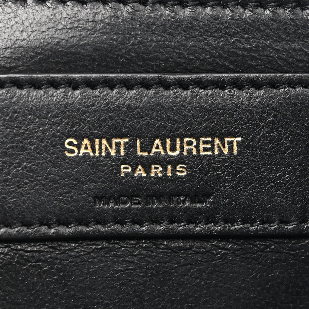 Lambskin Quilted Monogram Mini Nolita Black