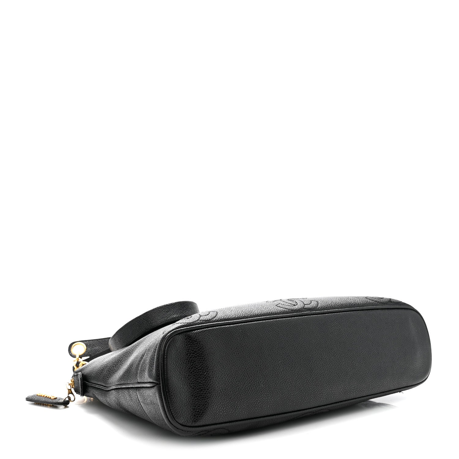 Caviar Triple CC Shoulder Bag Black