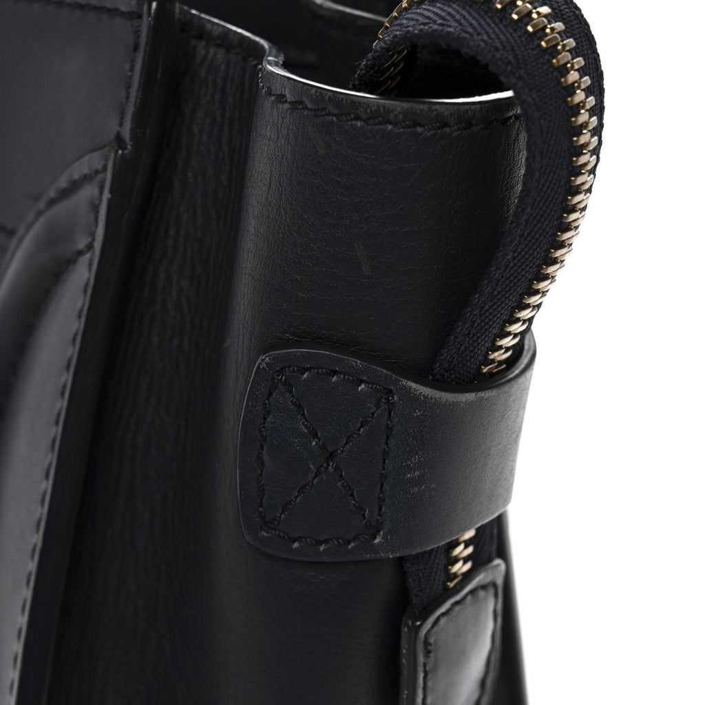 Smooth Calfskin Micro Luggage Navy Blue