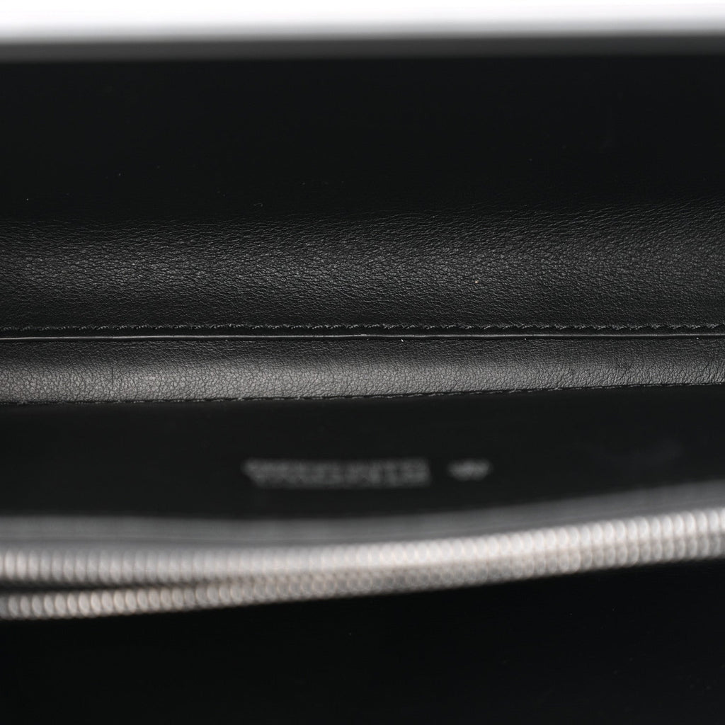 Matte Aluminum Personal Cross-Body Bag Black