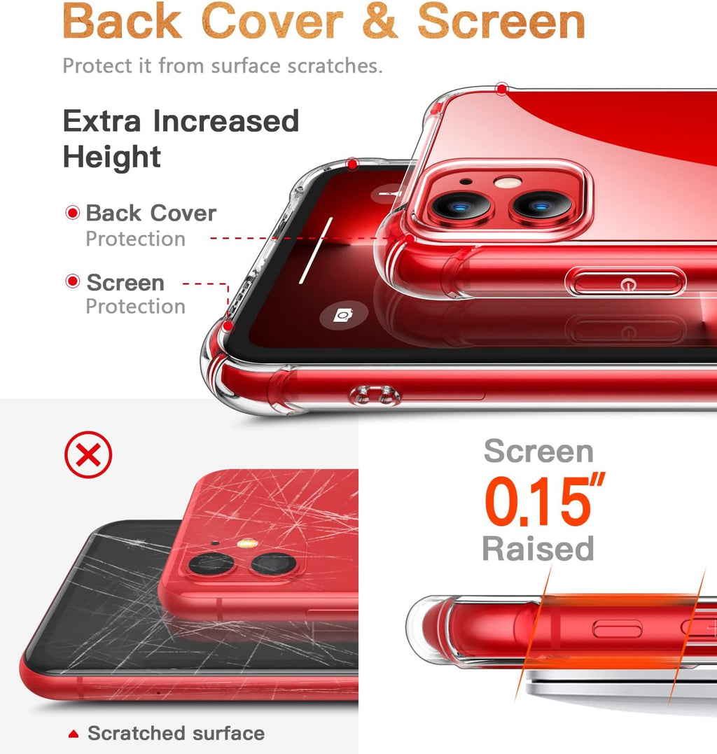 Entronix Case Compatible with iPhone 12 Mini - [Flexible] TPU Clear