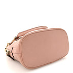 Dollar Calfskin Small GG Charm Dome Bag Soft Pink