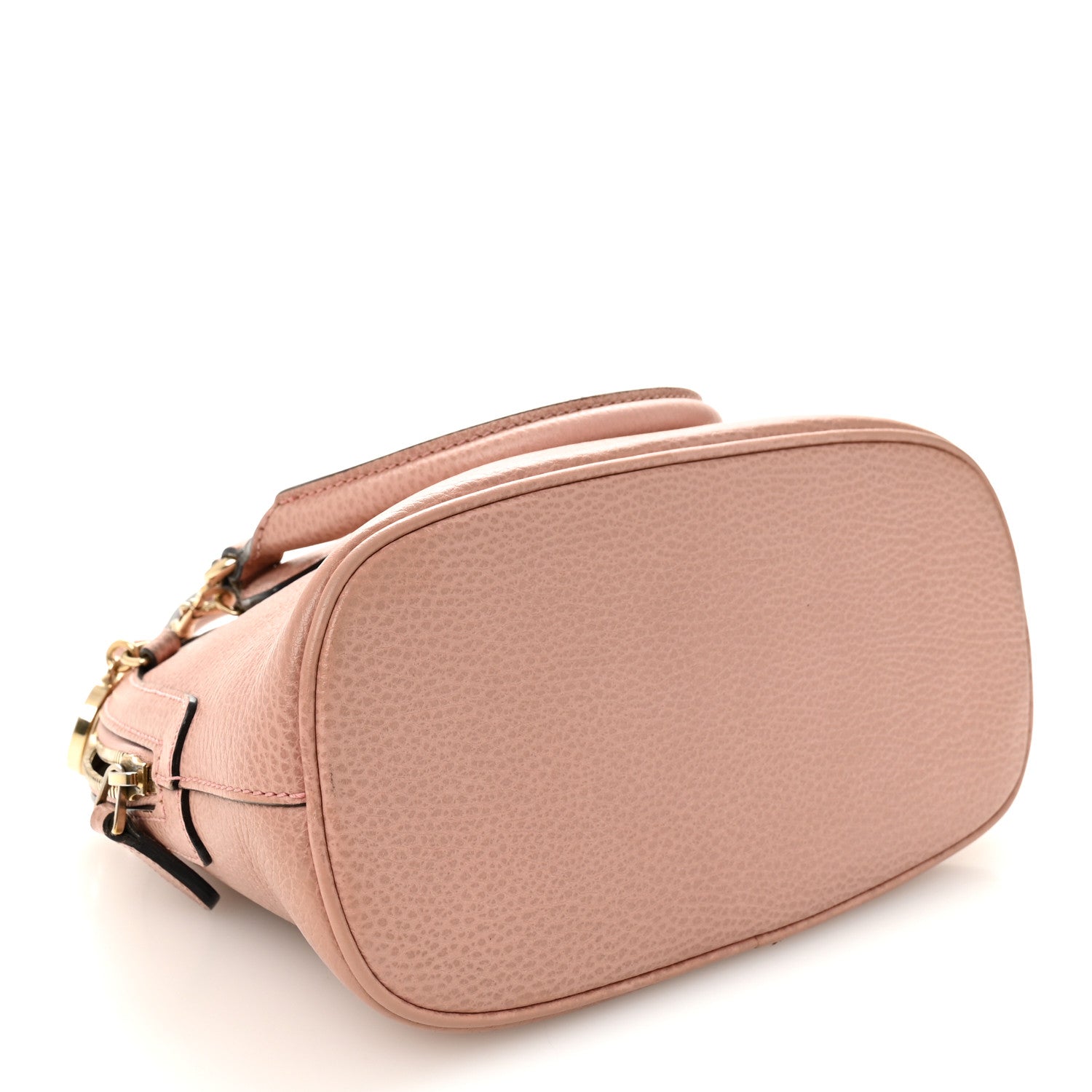 Dollar Calfskin Small GG Charm Dome Bag Soft Pink