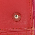 Lambskin Cannage Medium Bi-Color Lady Dior Orange Fuchsia