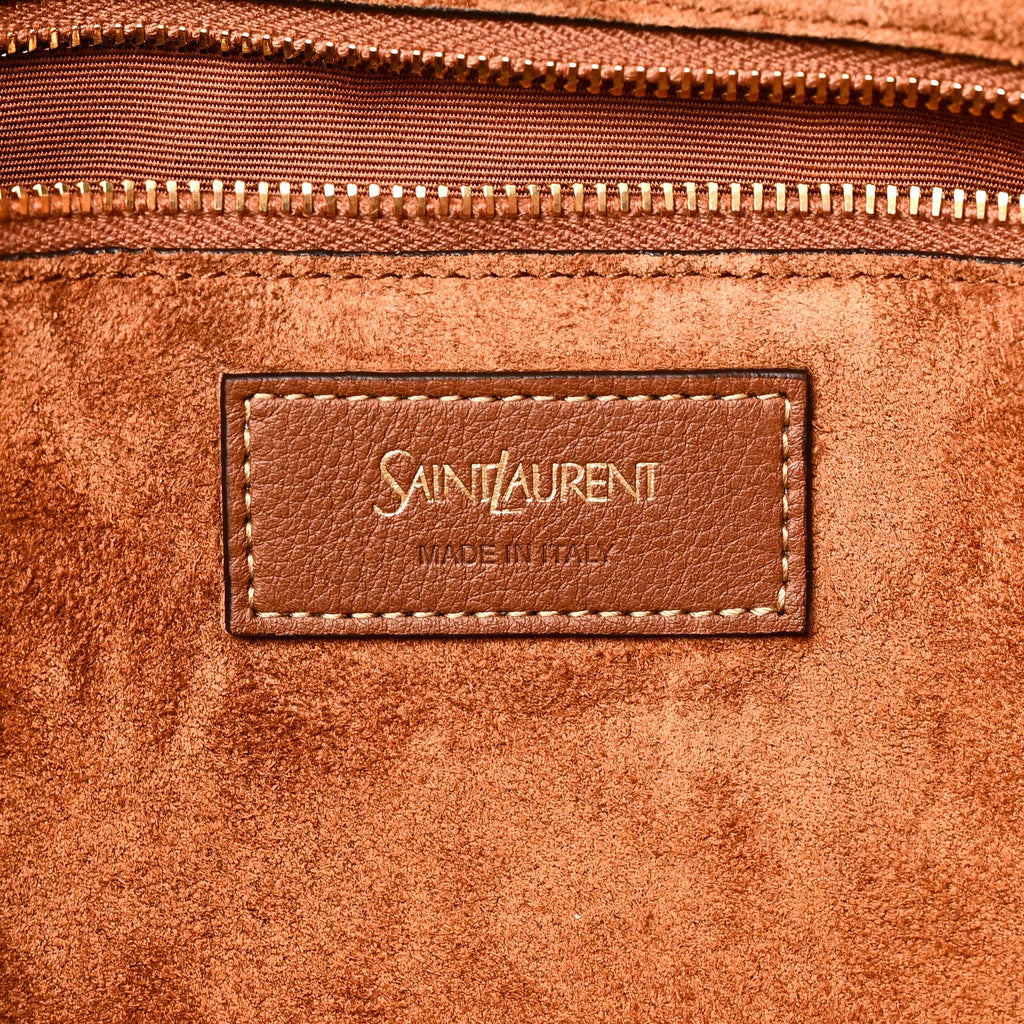 Calfskin Y Tote Brick