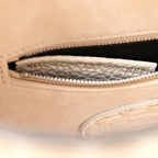 Cuoio Romano Snakeskin Selleria Mini Peekaboo Iconic Satchel White Stone