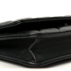 Lambskin Quilted Wallet On Chain WOC So Black
