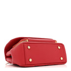Caviar Quilted Small Business Affinity Flap Red