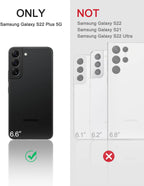 Entronix Case Compatible with Galaxy S22 Plus - Triple-Layer Heavy Duty Protection