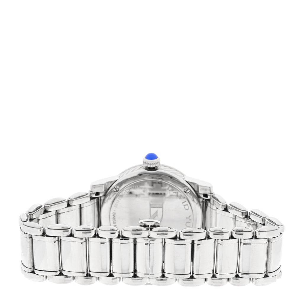 Stainless Steel Diamond Bezel Mother of Pearl 34mm Classic Quartz Watch