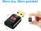 USB WiFi Adapter for PC,600Mbps Dual Band WiFi USB 802.11AC WiFi Adapter for PC Desktop Laptop,2.4GHz,5GHz USB WiFi Dongle Wireless Network Card Adapter Support Windows10/8/7/XP,Mac OS 10.9-10.15